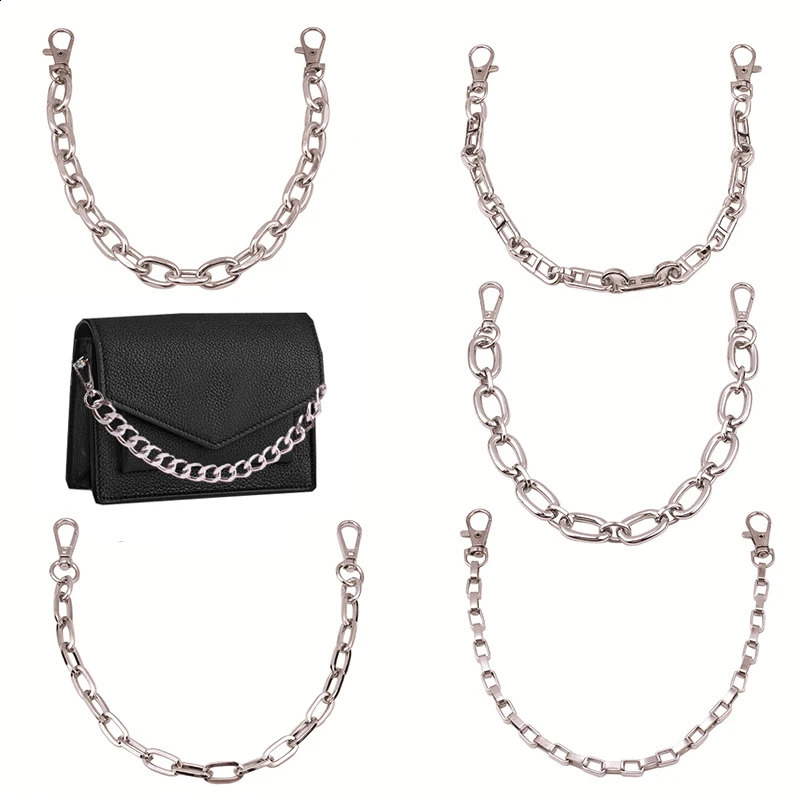 35cm Bag Chain Strap Metal Alloy Bags Handle Replacement Handbag Handles Shoulder Cross Body Bag Chains Bag Parts Accessories 240821
