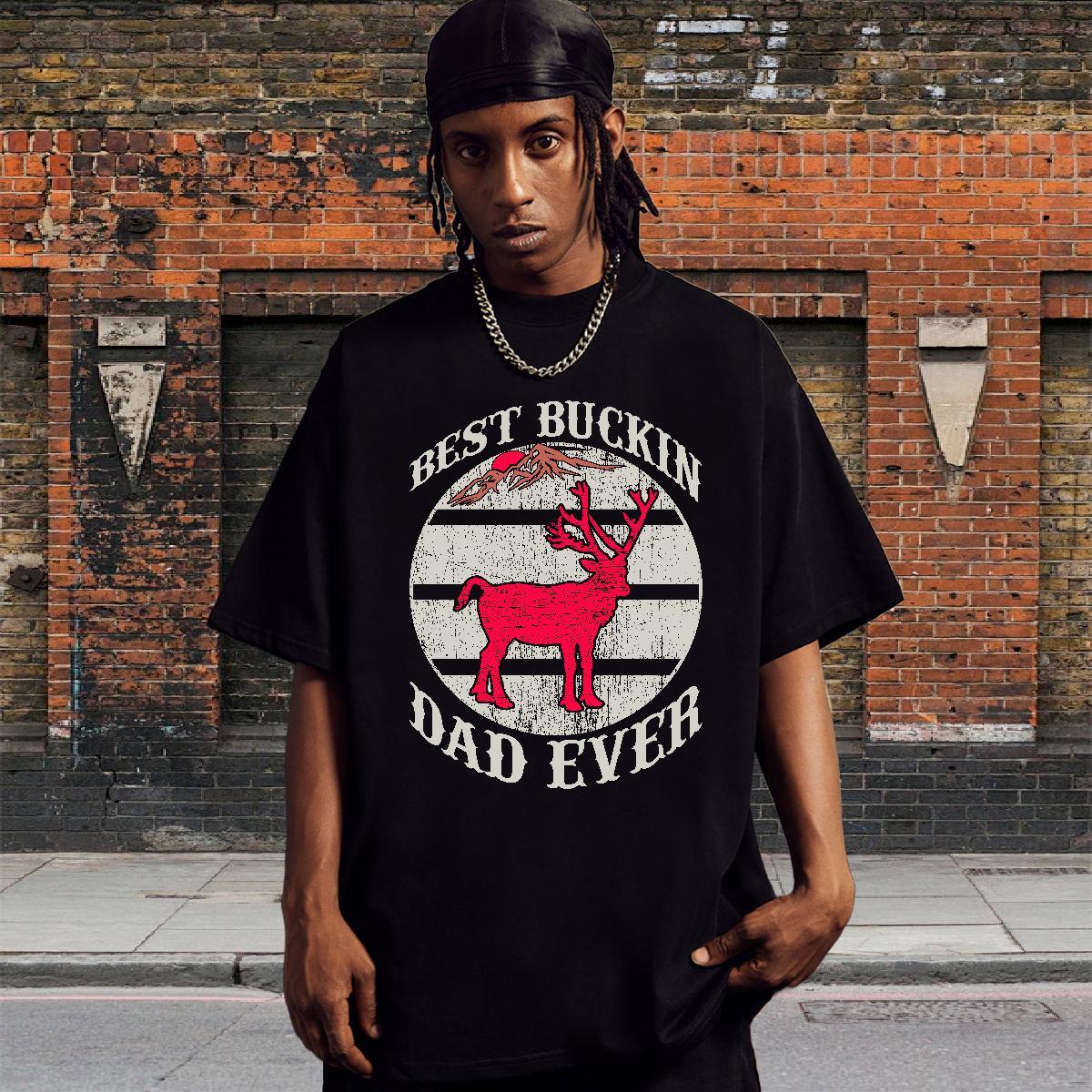 Cool Men Clothes T-Shirt Casual Beach 230g Pure Cotton DIY Breathable Short Sleeve deer Man T Shirts Designer Tshirts