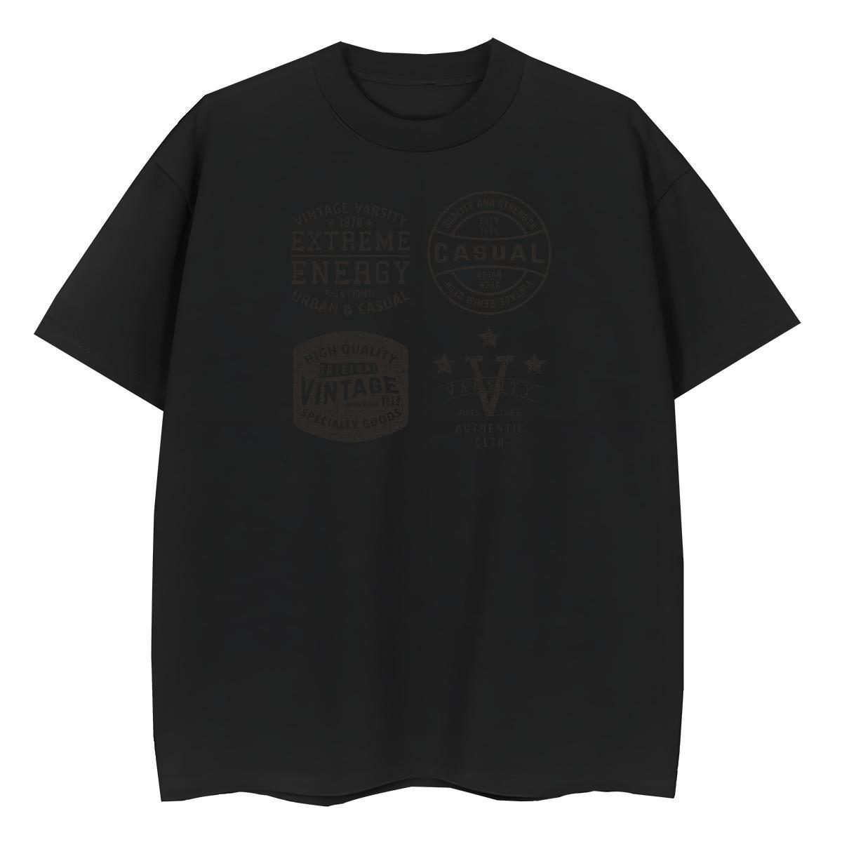 Loose Men Tops Tees Home Outdoor 230g 100% Cotton Custom Print Oversized Short Sleeve Soft letter T Shirt For Man Casual New Tee Shirt