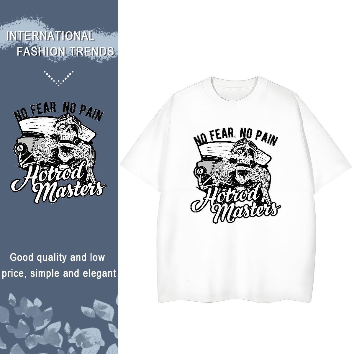 2024 Designer T Shirt For Woman 230g Pure Cotton Round Neck Short Sleeve Hip Hop skull Women Tees High quality Cartoon Print Tees Shirts
