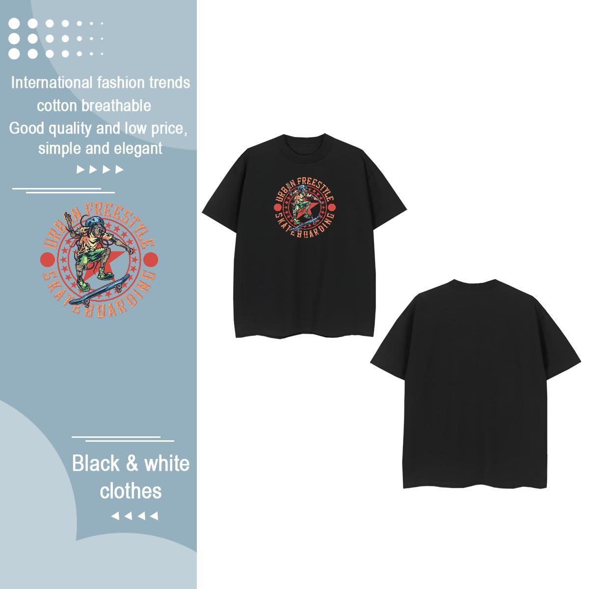 2024 Casual Womens T Shirts Short sleeve Soft 100% Cotton 230g Lady T shirt Oversized L-4XL character Sport 5A Clothes Shirt