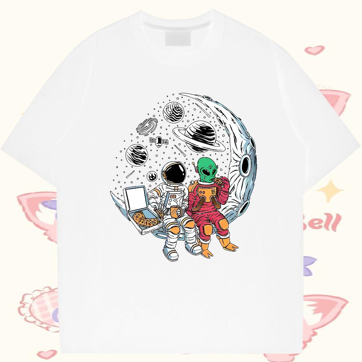 New Arrival star Men Tshirts 230g Cotton Men T Shirts Floral Print Beach Breathable Comfortable Clothings