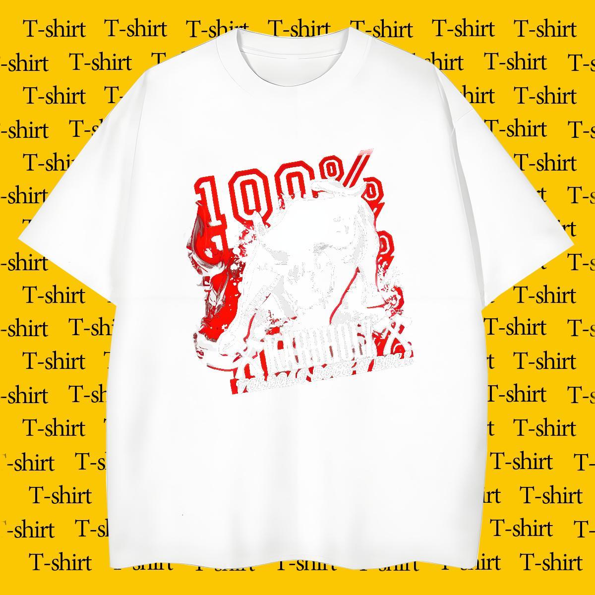 New Designer Sport Tshirts blood Breathable Short Sleeve 230g Cotton T Shirt For Man Classic Custom Cartoon Top Tees