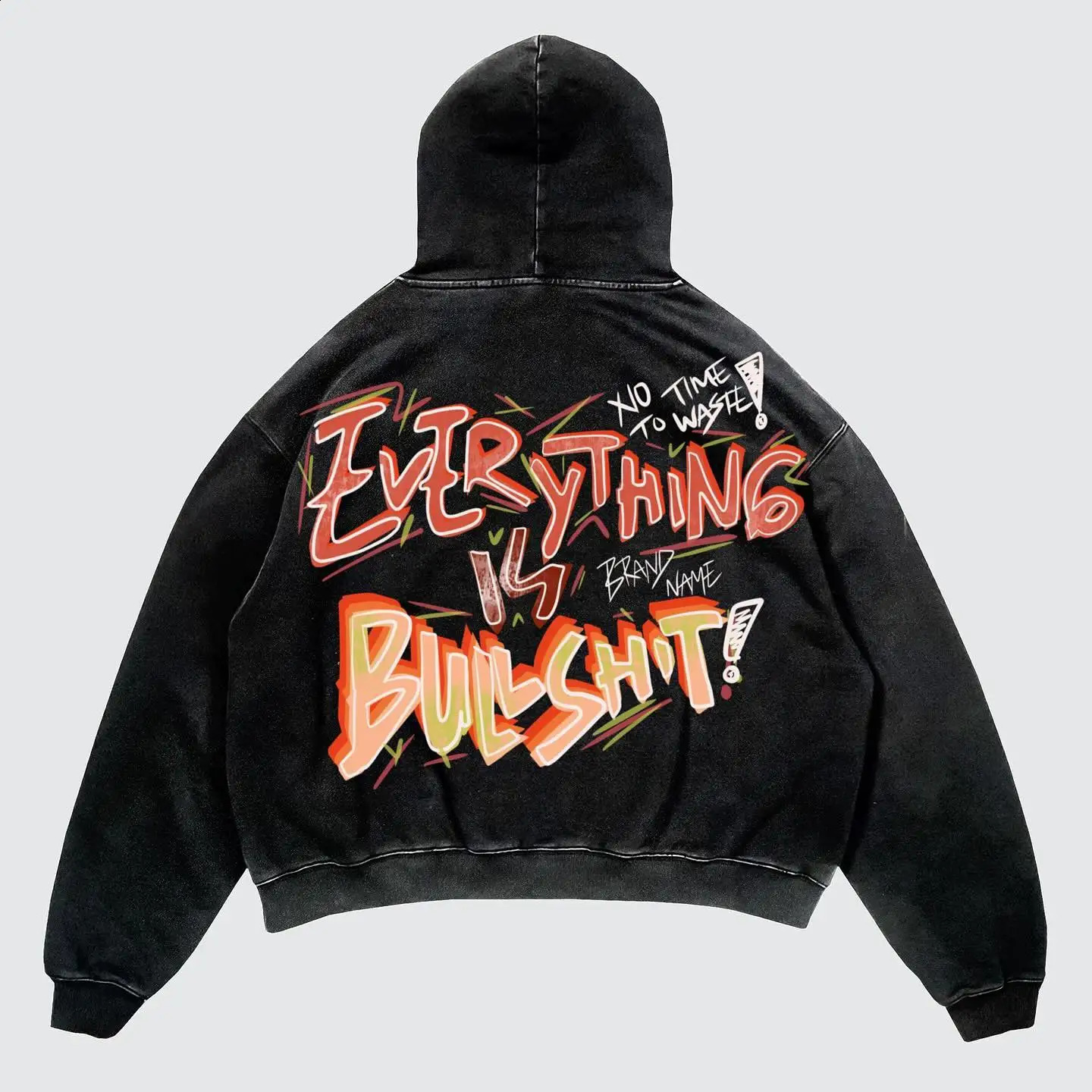 Harajuku Hero Letter Print Hoodies Women Graphic Y2k Tops American Oversized Hoodie Couples Streetwear Goth Women Clothes 240822