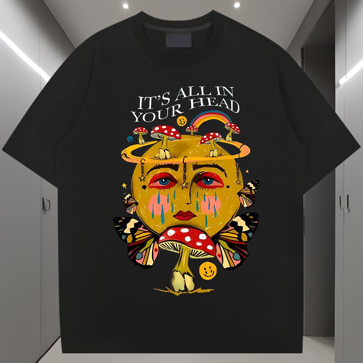 Fashion Men Tshirts 230g Pure Cotton Sports Casual rainbow Breathable Short Sleeve Men T Shirts Unisex Oversized 4XL Tops Tees