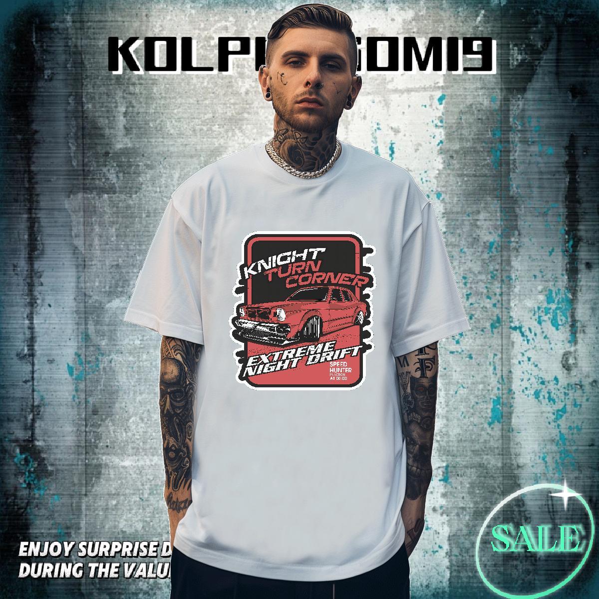 Designer Couples T Shirts Beach 230g 100% Cotton Anime Breathable Soft car T-Shirts 2024 New Clothes