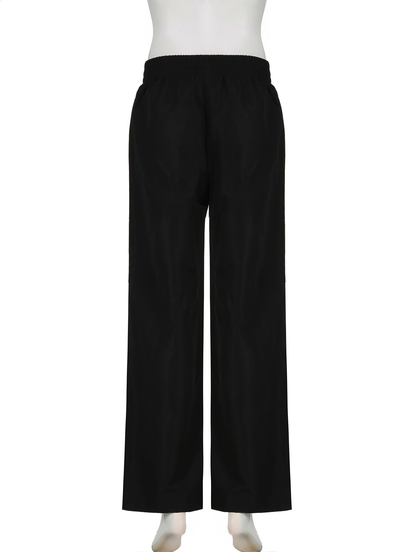 Rockmore WomenS Loose Cargo Pants Retro Pocket Low Waist Woven Pants Y2K Basic Straight Trousers Casual Streetwear Clothes 240821