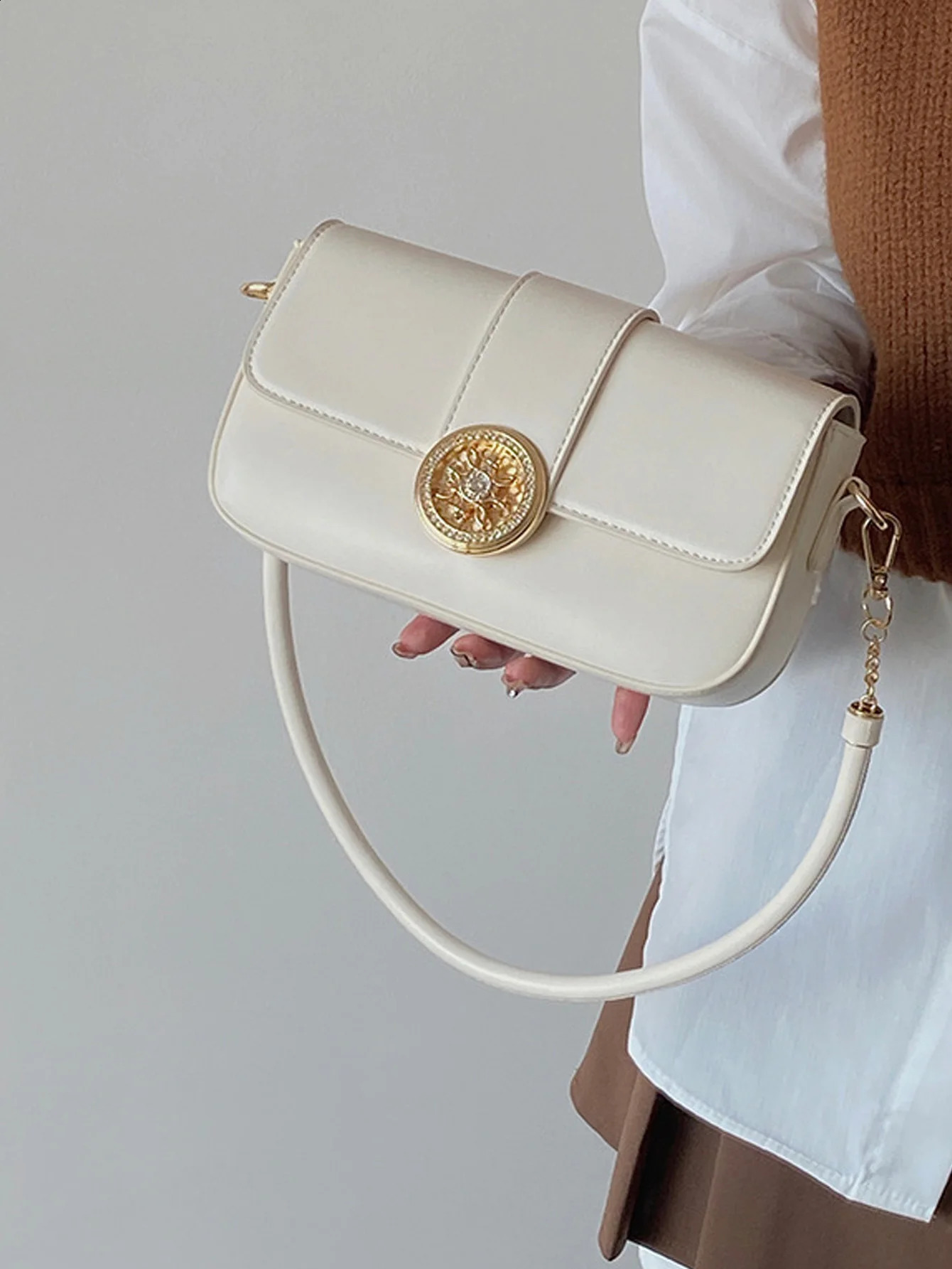 2024 Fa Bang Bao Womens Unique n Bag Advanced and Versatile Underarm Single Shoulder Crossbody Small W 240821