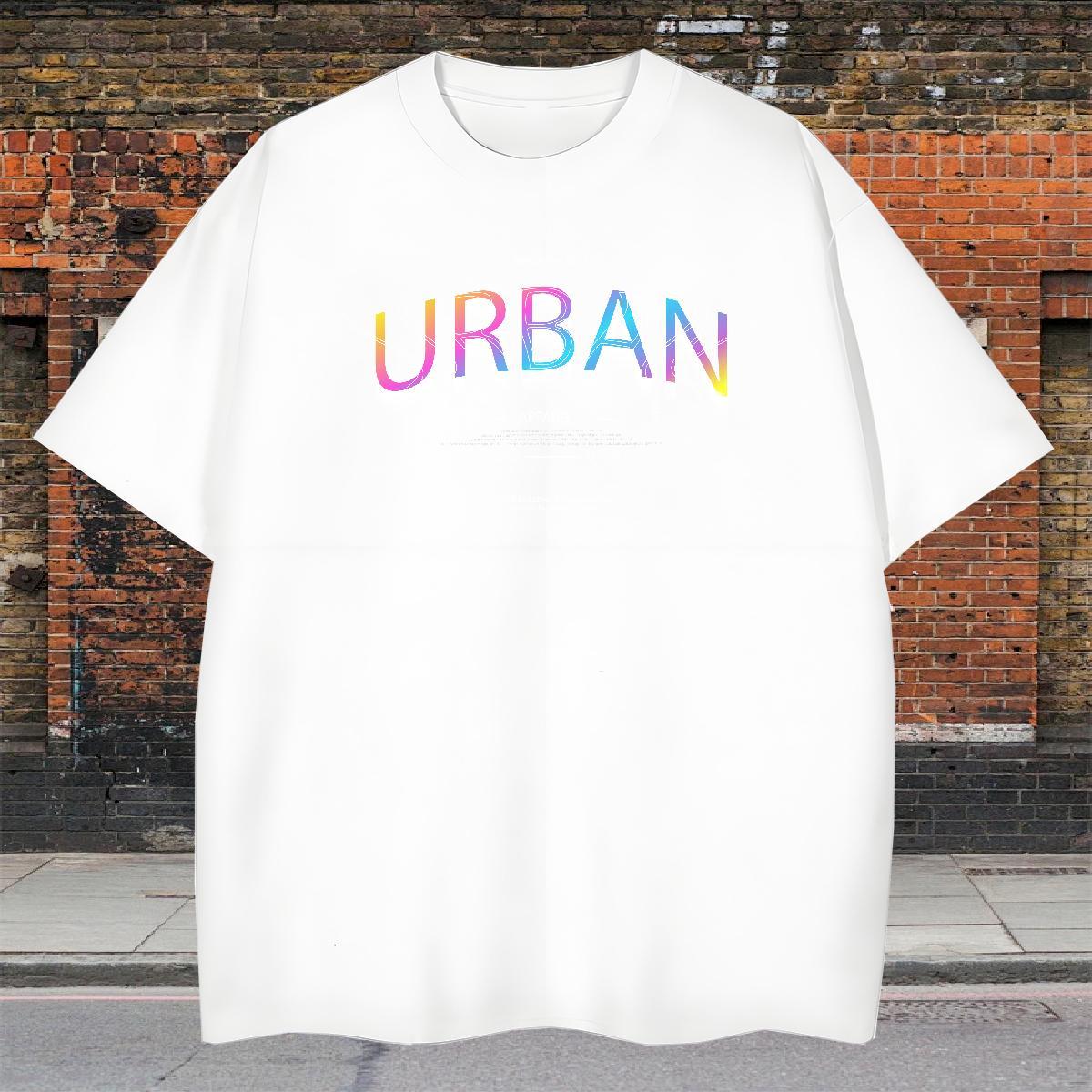 TOP Quality Men Clothes T-Shirt Casual 100% Cotton 230g Custom Big Size Breathable Short Sleeve URBAN Men T Shirts New Designer Tees