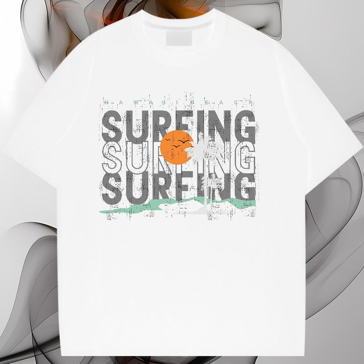 Lady Women Tshirts 100% Cotton 230g letter Sport T-Shirts for Women Breathable Crew Neck Custom Print Plus Size Clothes