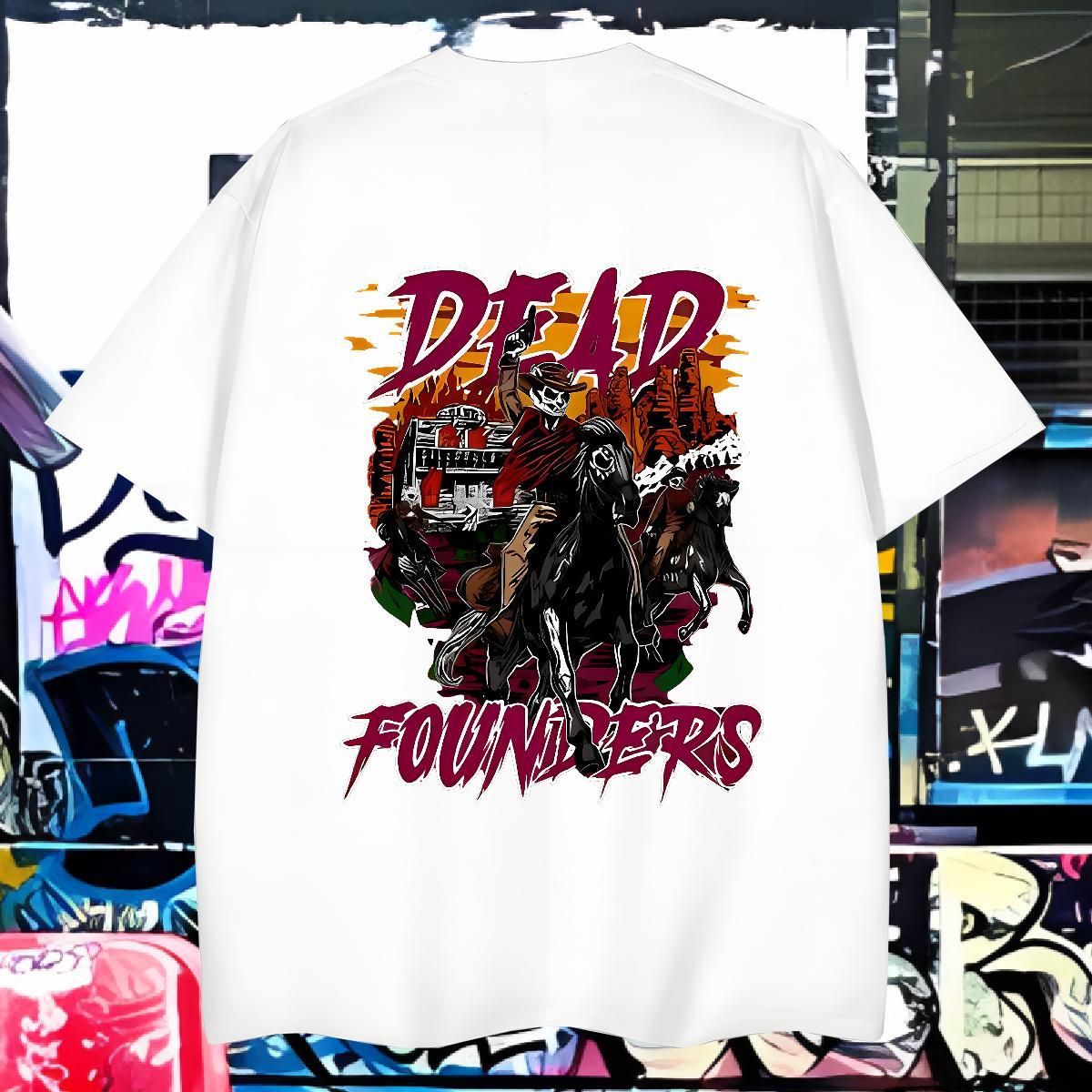 Comfortable horse riding T shirt Outdoor Men Clothes T-Shirt 230g Cotton New Breathable Customized Print Tees