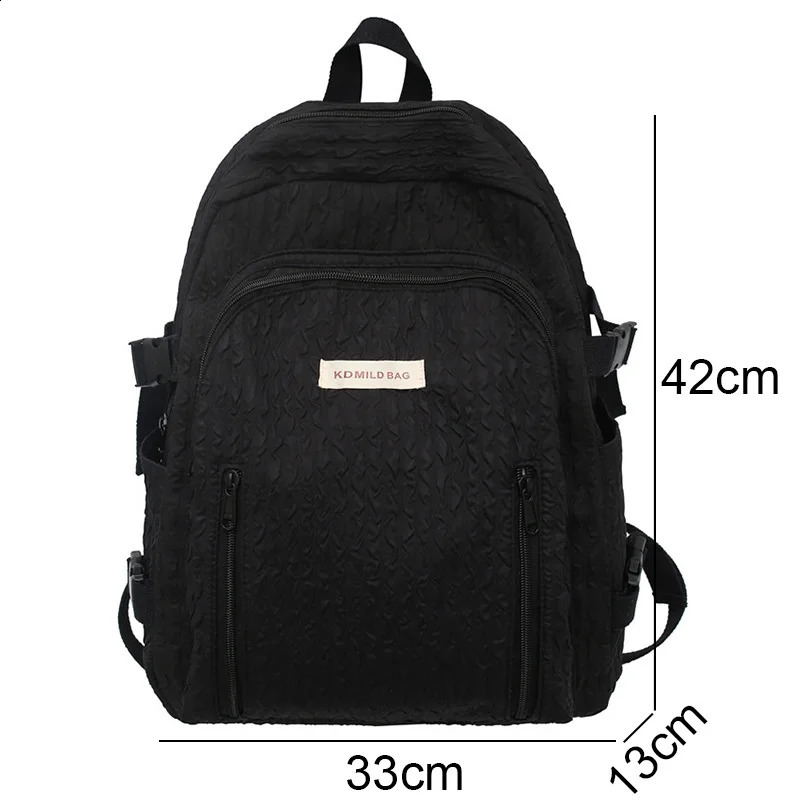 Lady Leisure Pink Women Kawaii Nylon Laptop Book Bag Trendy l Travel School Bag Fashion Cute Female College Backpack Cool 240822