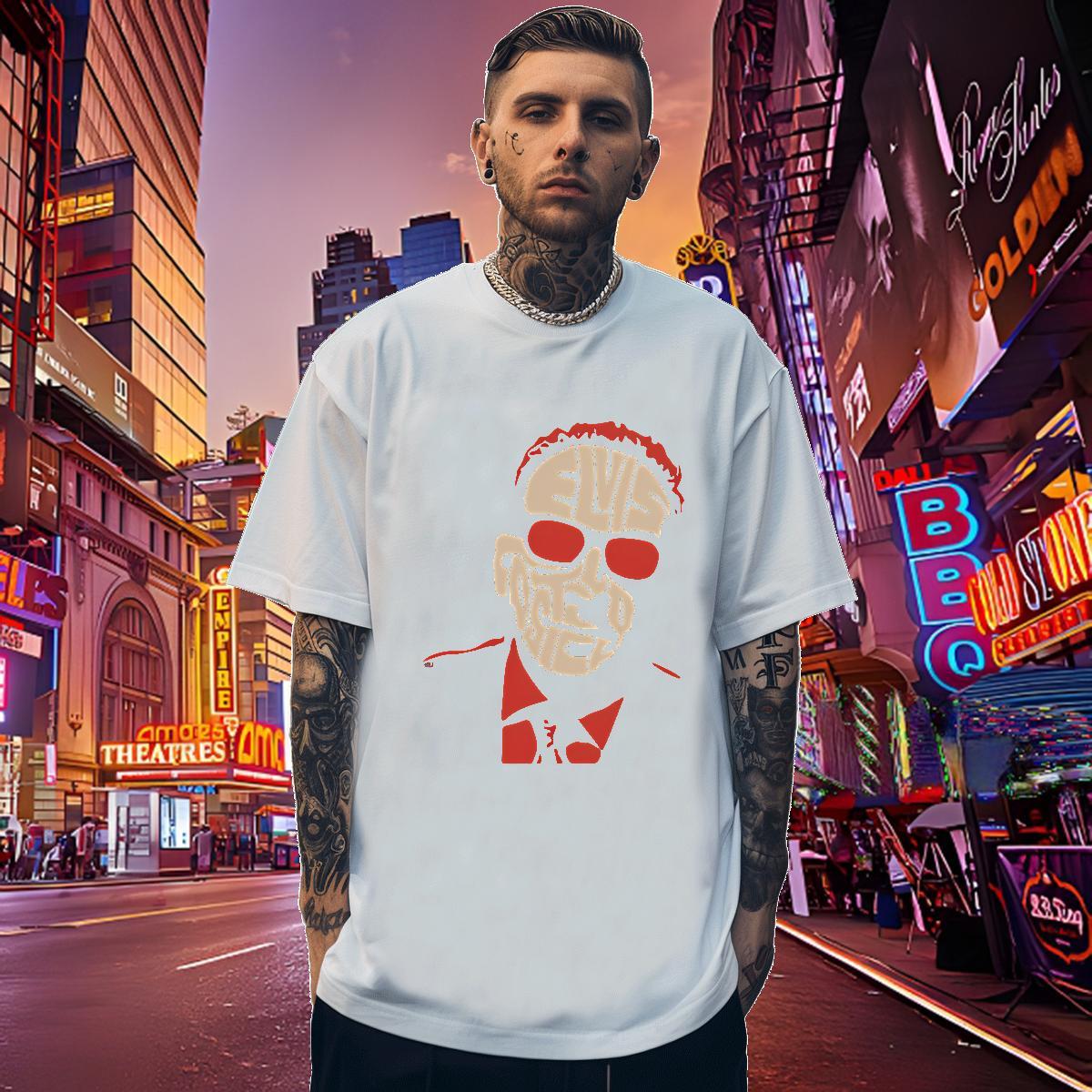 Fashion Tshirt for Man Woman 230g 100% Cotton Daily Wear scary Breathable Short Sleeve T-Shirts Loose Graphic Tees Shirts