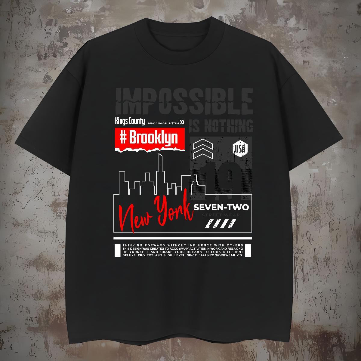 Comfortable NEW YORK T Shirt For Man Daily Outfit Men Tshirts 230g 100% Cotton Factory Direct Short Sleeve O-Neck Graphic Tops Shirt