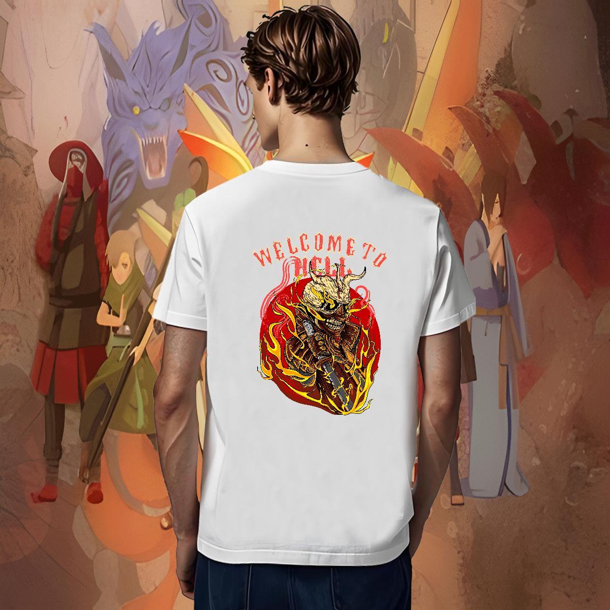 Brand Men Clothes T-Shirt Sport 230g Cotton Custom Printing Crew Neck ET T-Shirts for Men DIY Customized Tee Shirt