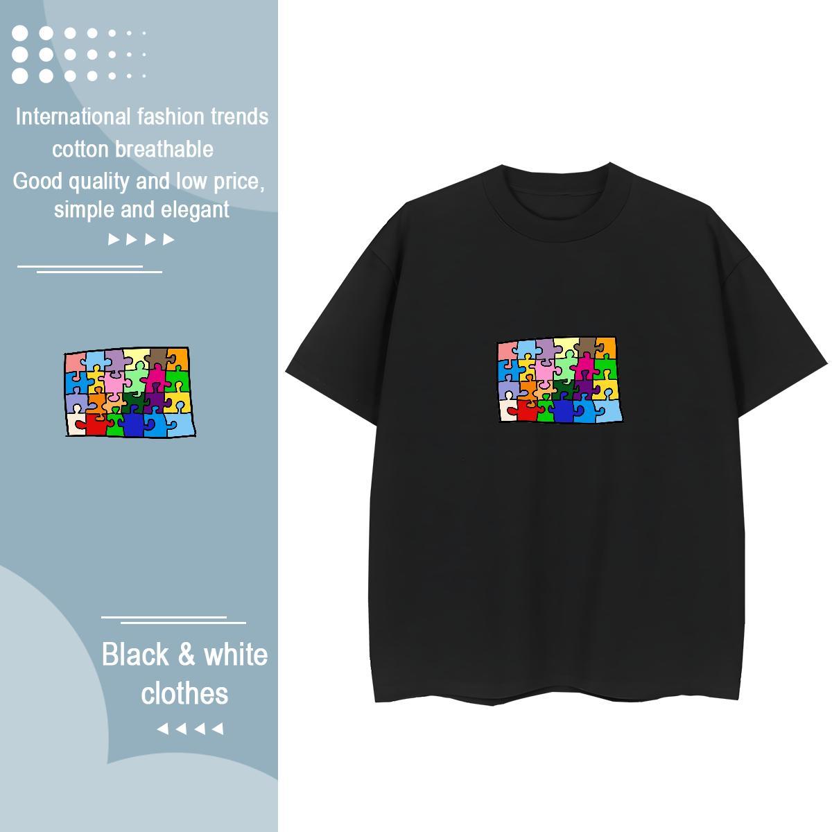Free Shipping Unisex Tshirts 230g Cotton icon Hip Hop Street T shirt Comfortable DIY Anime Tees Shirts
