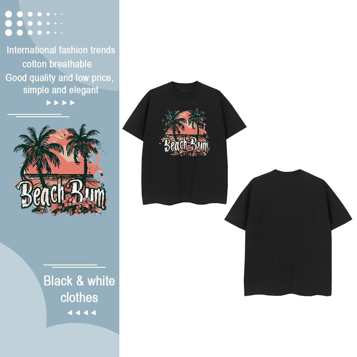 2024 Designer Woman T Shirts Comfortable 230g 100% Cotton Woman Tshirt Cartoon Print beach Sport Unisex Tees