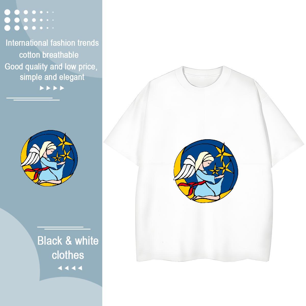 Designer Nice Womens Tshirts 230g Cotton icon Sports Street Wear T shirt Breathable DIY Printed Clothings