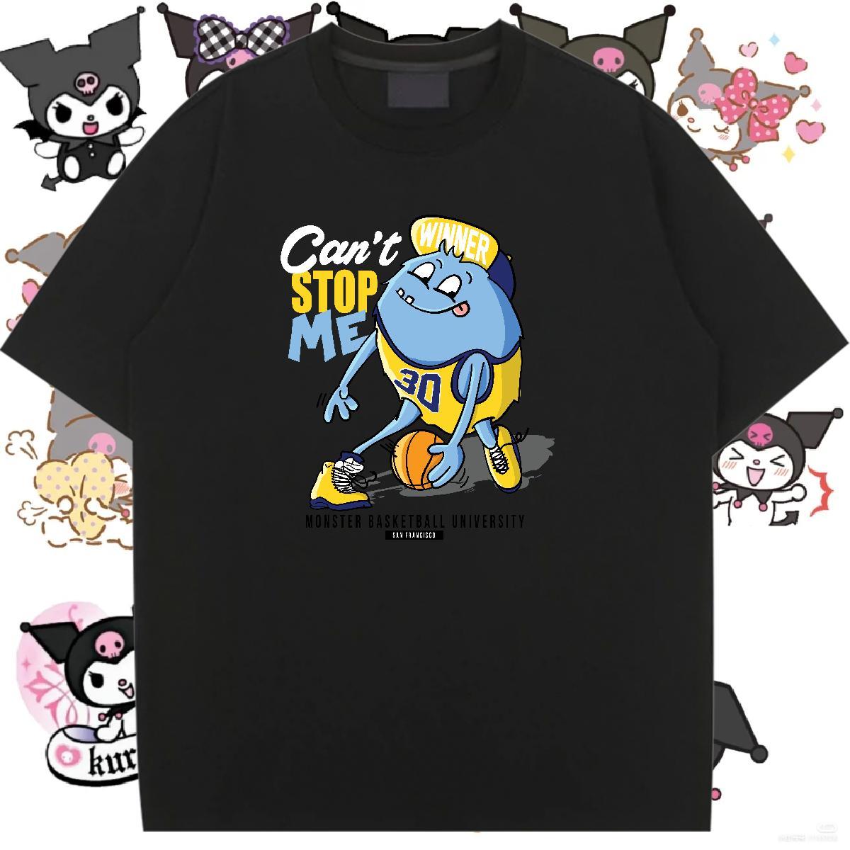 Designer Nice Couples T Shirts 230g Pure Cotton role Casual Beach T shirt Short sleeve Soft Customized Print Top Tees