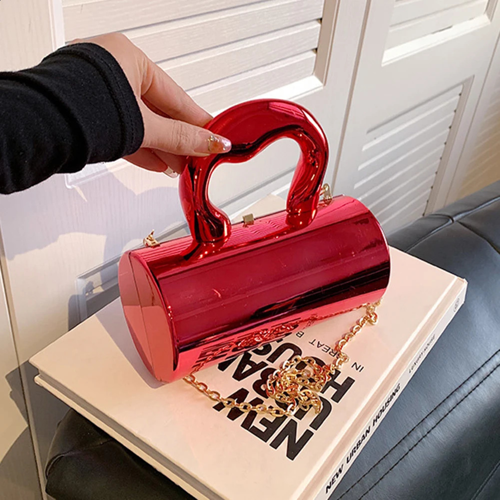 Women Mini Evening Bag Metal Handles Wallet Shoulder Solid Color Clutch Large Capacity Everyday Daily Bag 250528