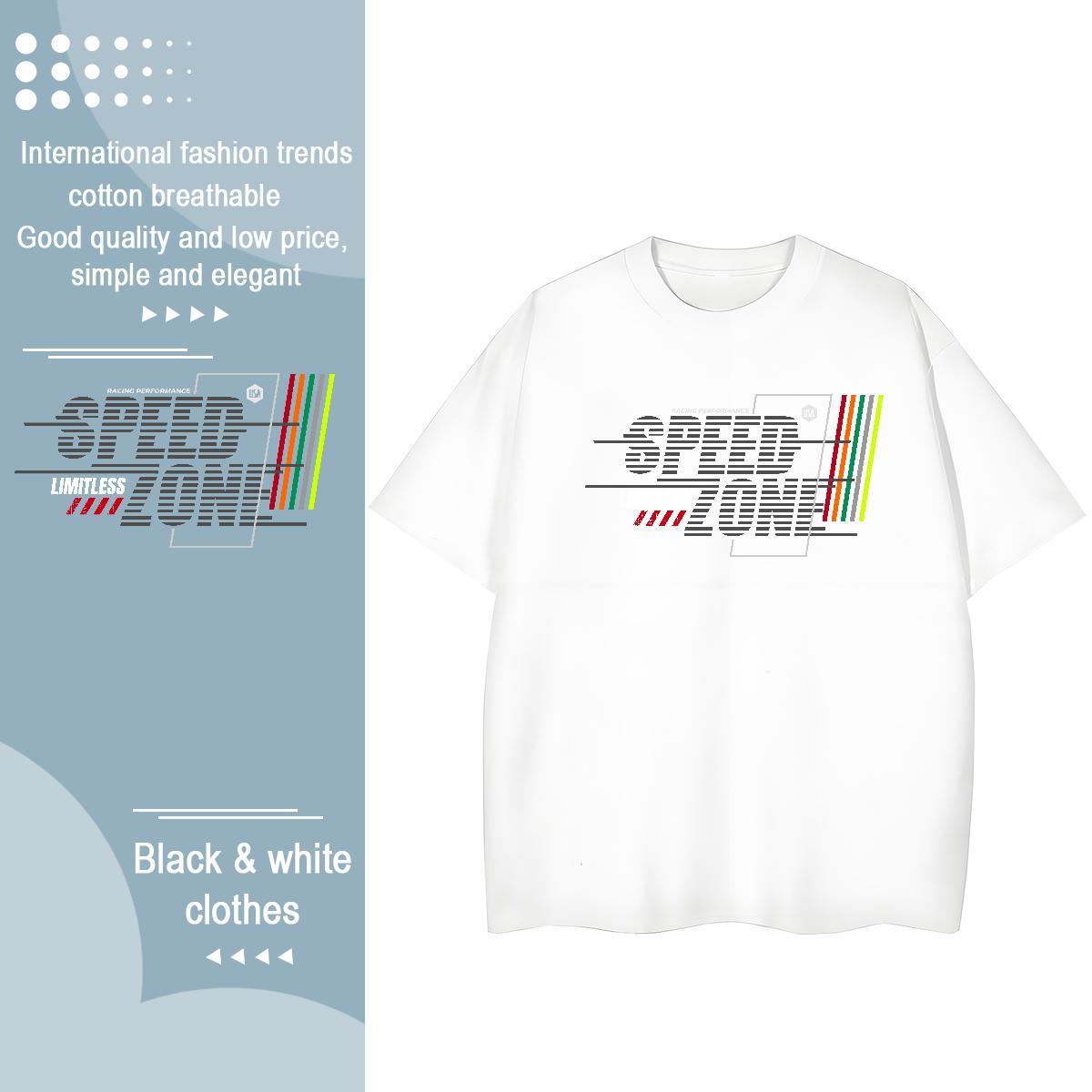 Free Shipping Unisex Tshirts 100% Cotton 230g letter Outdoor T shirt Crew Neck Custom Printed Top Shirts