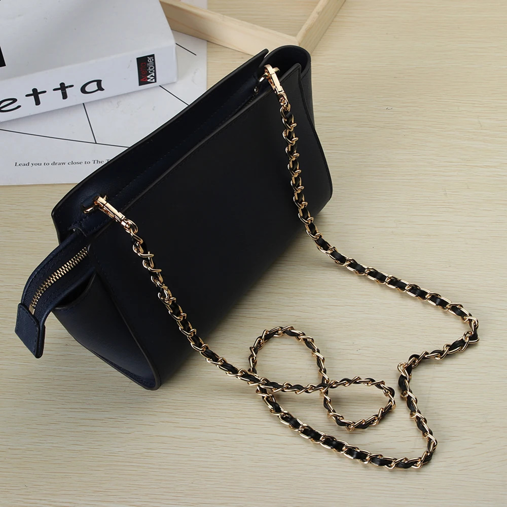 120CM Shoulder Bag Strap Replacement Light Metal Leather Handbag Chain Women Fashion Crossbody Bag Parts Accessories 11Colors 240821