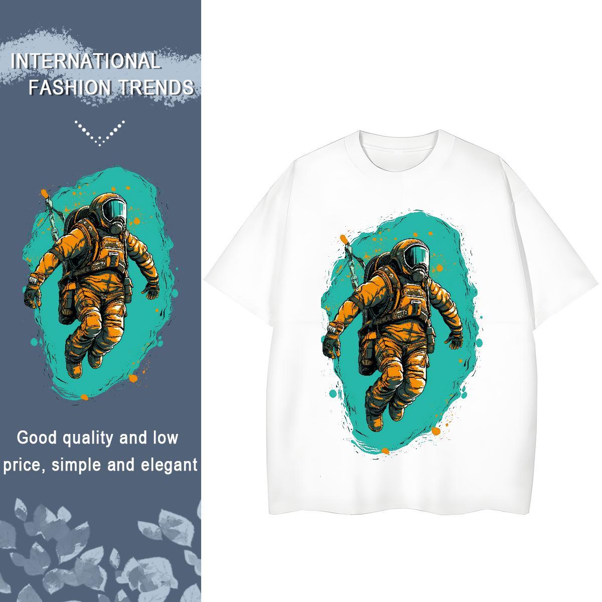 Free Shipping Tshirt for Man Woman 100% Cotton 230g person Street Casual Womens T Shirts Breathable Short Sleeve Cartoon Print Tops