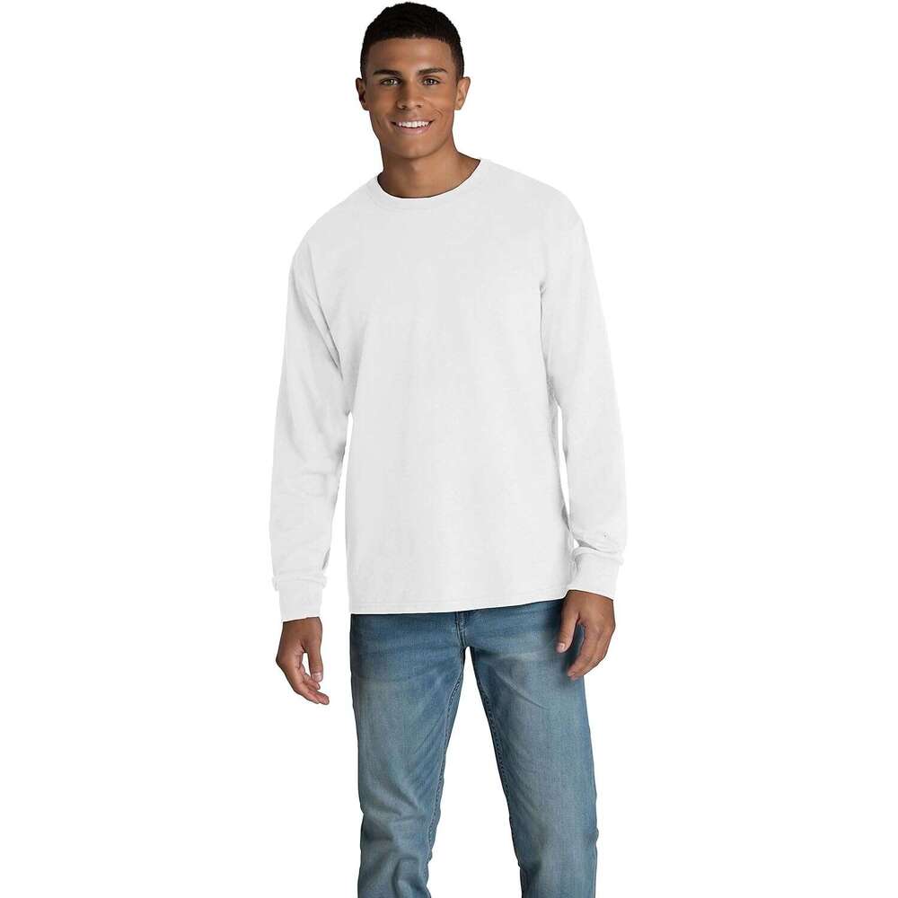 Long Sleeve Shirts for Men sweatshirt Mens Eversoft cotton long sleeved T-shirt, breathable, moisture wicking, odor resistant, Tee Streetwear Casual t