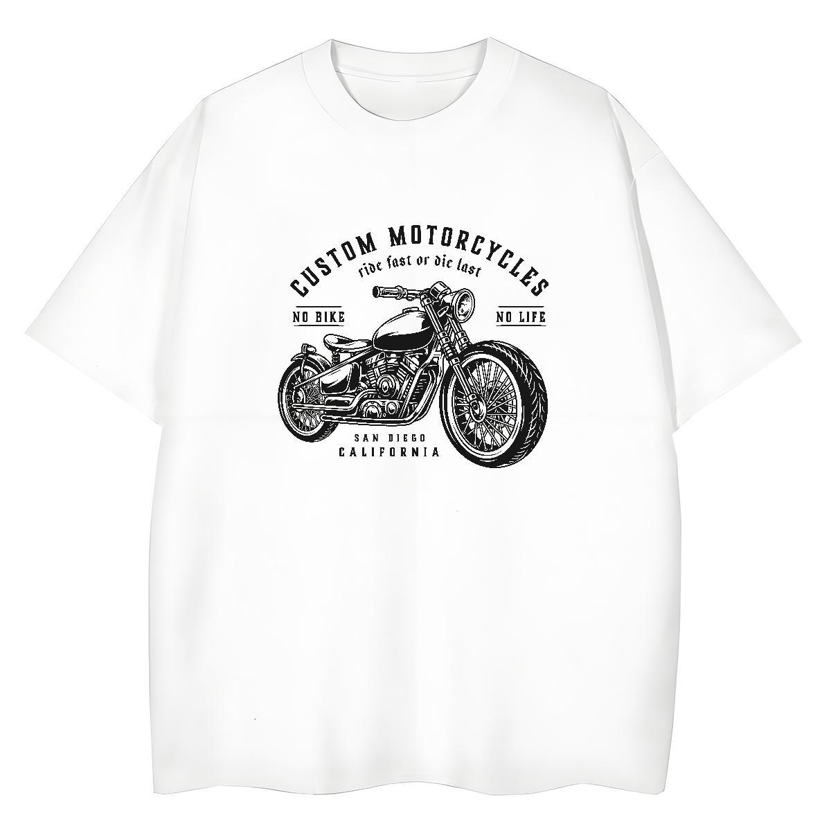 Designer Women T Shirts 230g 100% Cotton Short sleeve Soft Street Wear Motorcycle Couples T Shirts High quality Plus Size Custom Tops