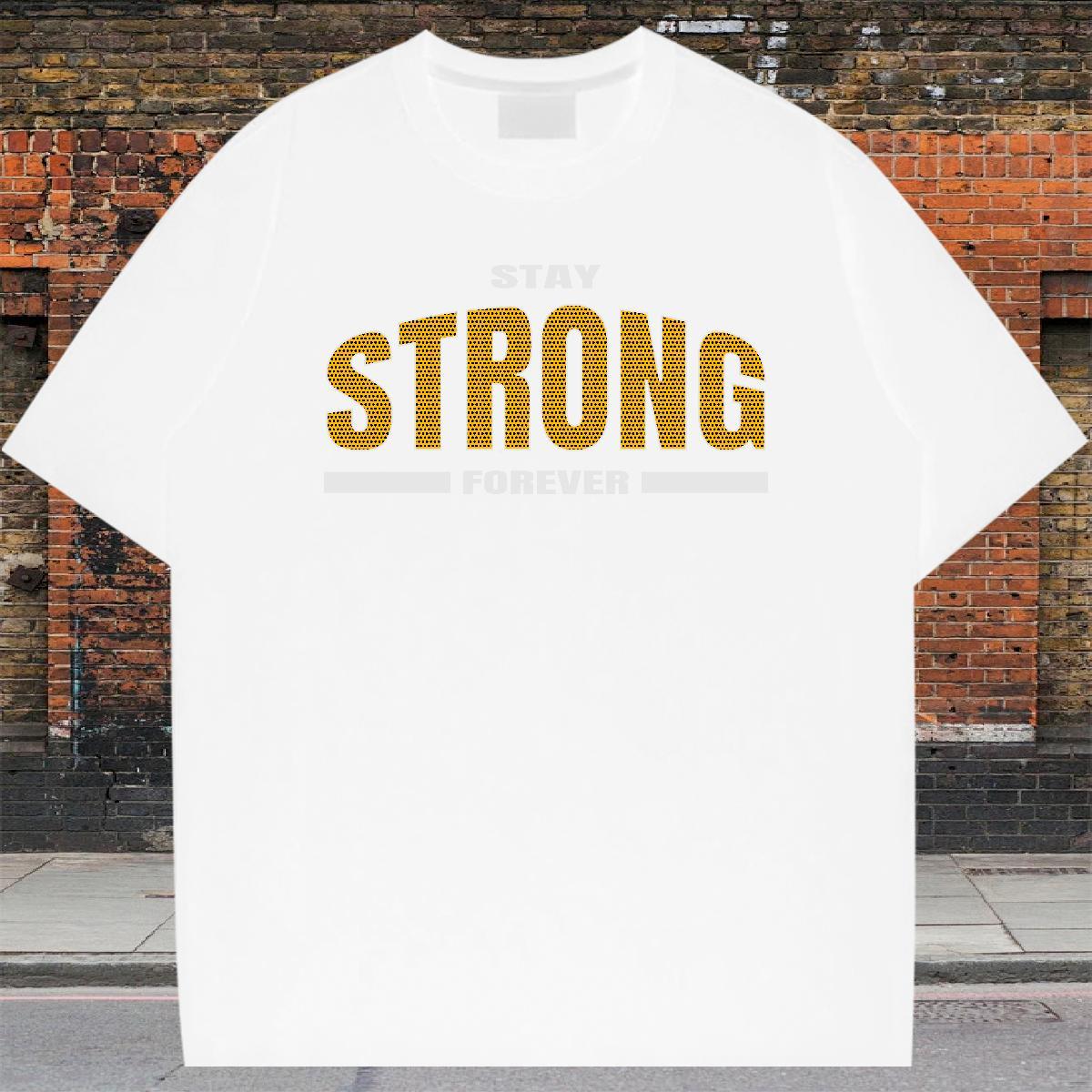 Comfortable Men Tees Street Wear 230g 100% Cotton Graphic Pure Cotton letter T Shirts Men Fashion Design Tshirts