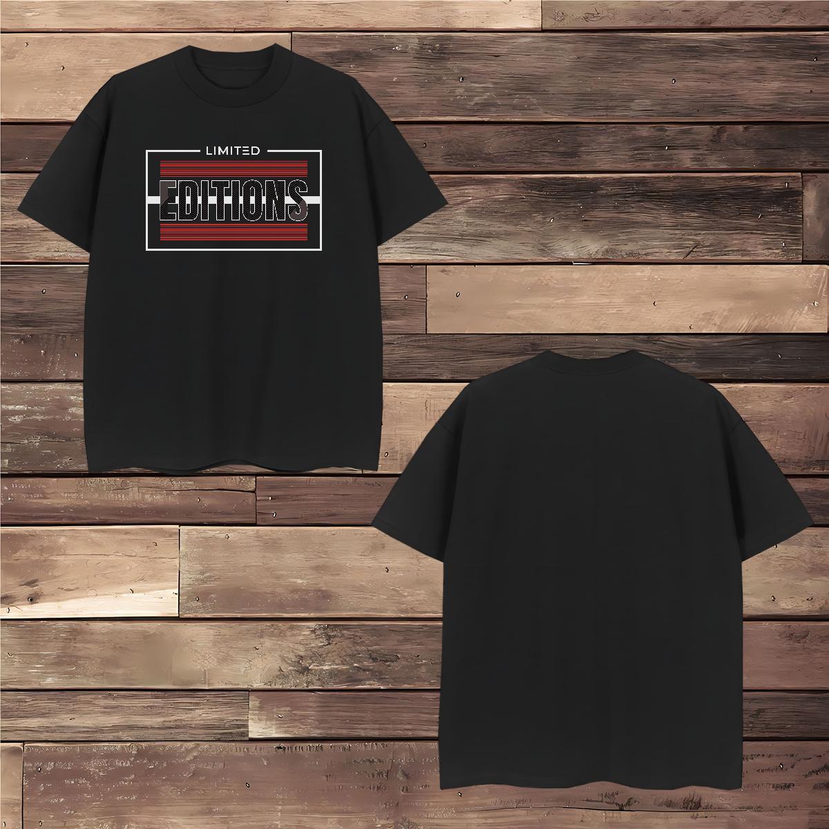 High Quality editions Mens T Shirts High Street Hip Hop Couples T Shirts 230g Cotton Factory Direct Breathable Crew Neck Custom Print Oversized Wear