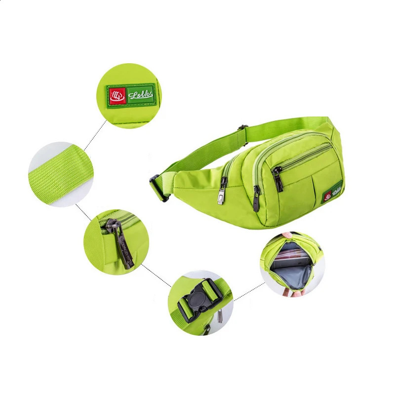 YoReAi Waterproof Fanny Bag Womens Fashion Belt Waist Mini Kidney Mens Phone 240821