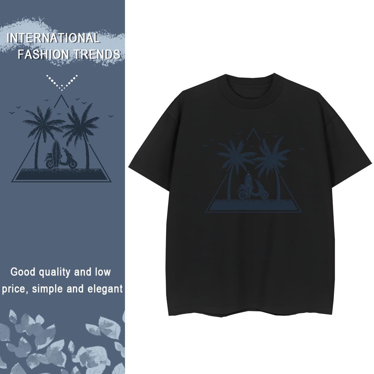 Fashion New T-Shirts for Women Short Sleeve O-Neck 100% Cotton 230g Unisex Tshirts Custom Printed tree Daily Outfit Designer Tops