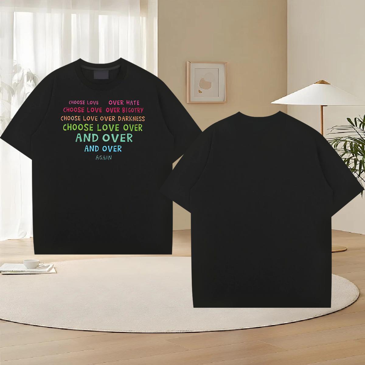 TOP Quality Men Clothes T-Shirt Home Outdoor 230g Cotton Oversized 4XL Short Sleeve Soft letter T-Shirts for Men 2024 New Tops Shirt