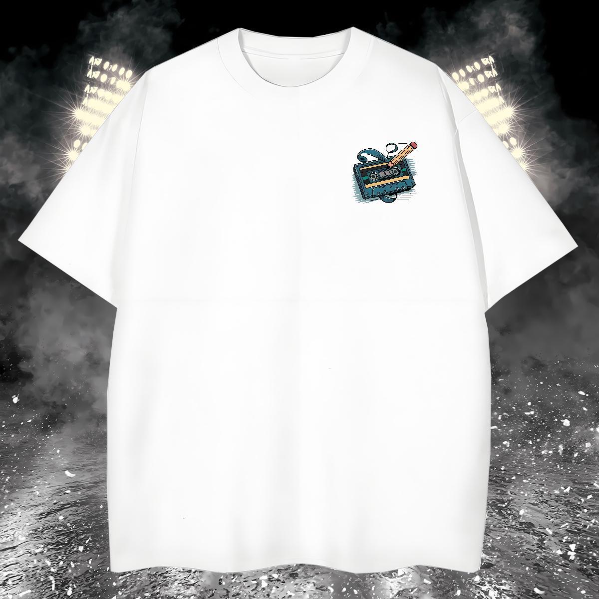Cool radio Mens T Shirts Casual Daily Wear Mens Tshirts 230g 100% Cotton Stylist Short Sleeve O-Neck Plus Size Custom Tops Tees