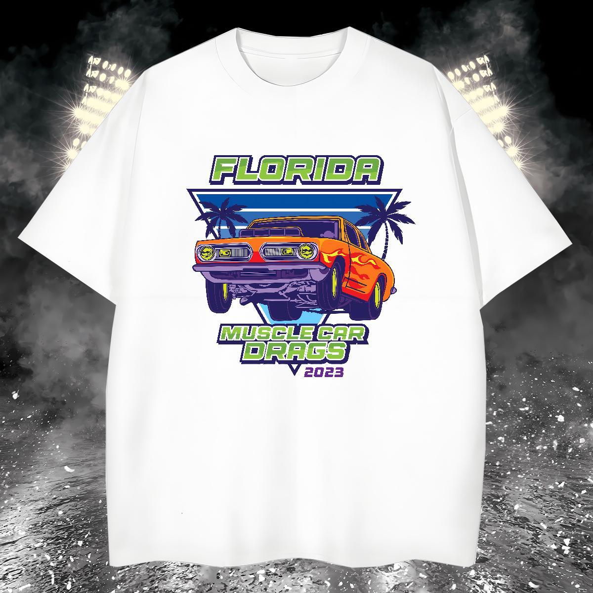 Brand car Men T Shirts Daily Outfit Couples T Shirts 100% Cotton 230g Factory Direct Pure Cotton DIY Printed Tops Shirt