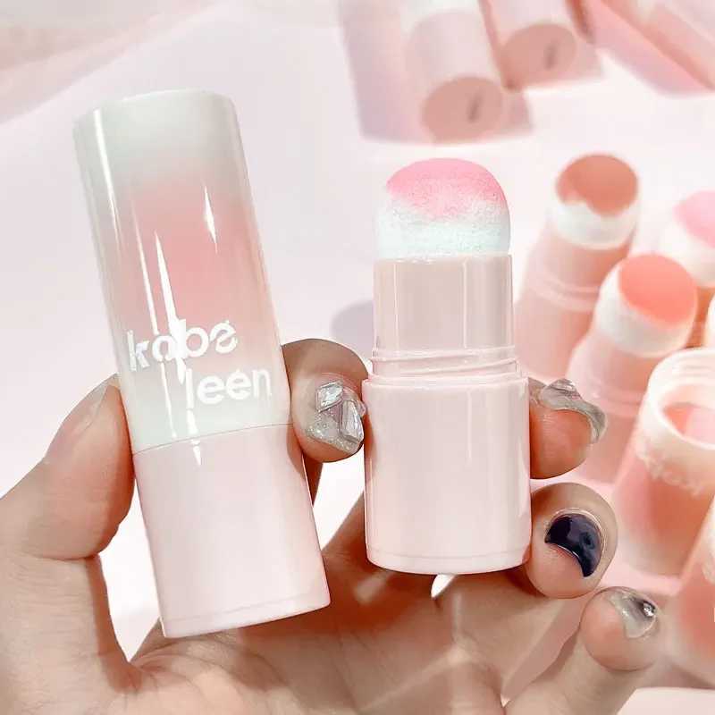 Double Head Sponge Facial B Stick Waterproof Multi-purpose Eyes lips Cheek B Balm Cream Matte Finish Makeup Contour PenXJ241225