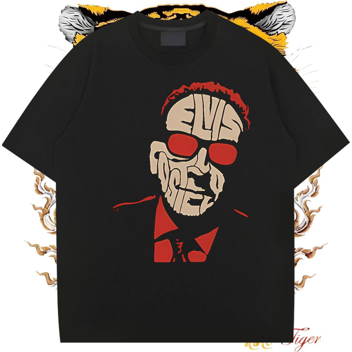 Brand Men Tops Tees 230g 100% Cotton Beach scary Breathable Man T Shirts Soft Custom Cartoon Tshirts