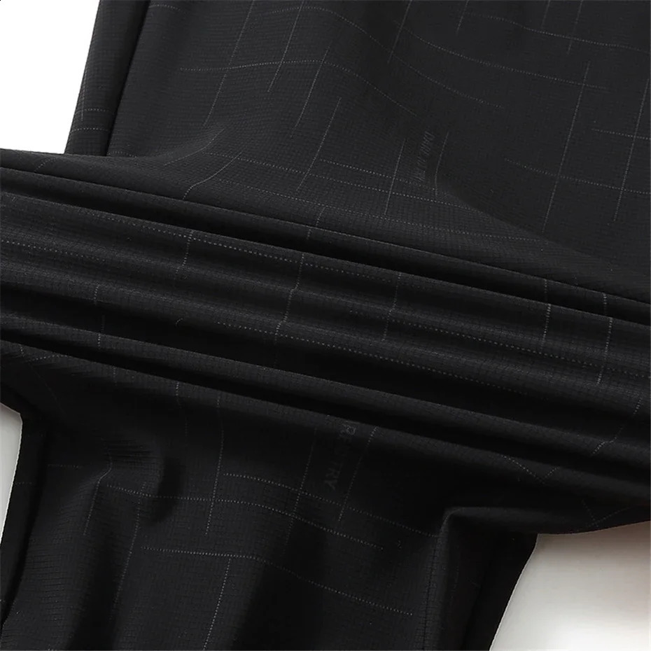 Large Size Pant Men Long Length Elastic Waist Straight Summer Pants Men Ice Silk Thin Trouser Male Light Loose Stretch 11XL 240822