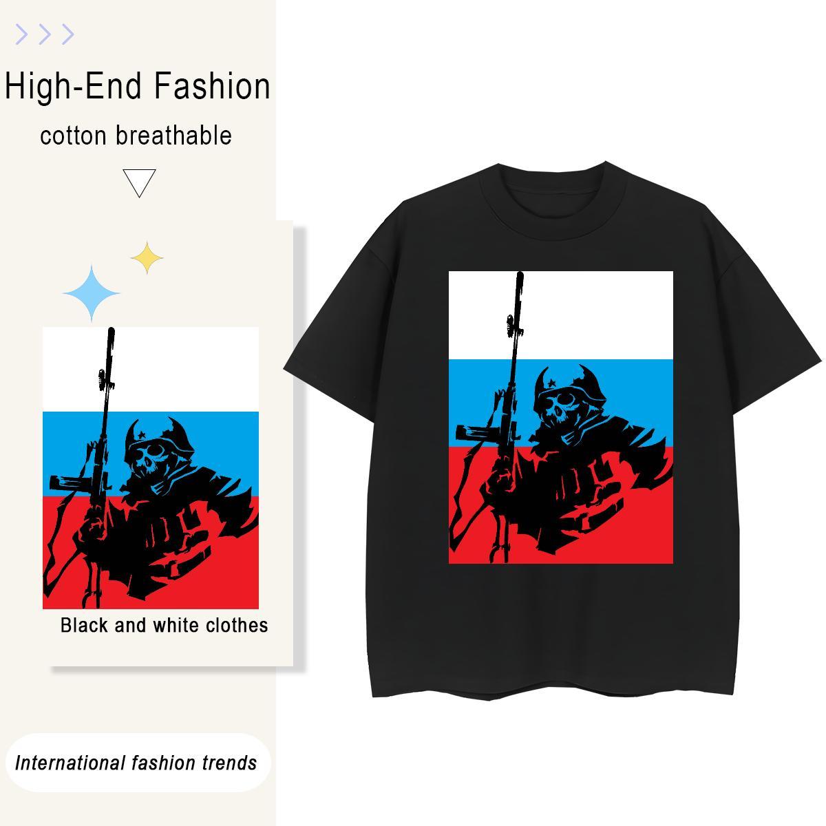 2024 Women T Shirts 230g 100% Cotton Comfortable Hip Hop Street skull Unisex Tshirts Loose fit DIY Anime Printed Clothings