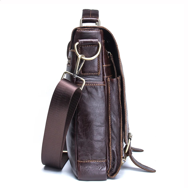 CONTACTS Mens Briefcase Genuine Leather Business Handbag Laptop Casual Large Shoulder Bag Vintage Messenger Bags y Bolsas 240821 32bd