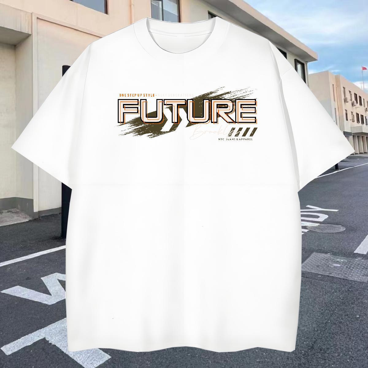 Wholesale Mens Tshirts Street Wear 230g 100% Cotton Graphic Pure Cotton future Mens T Shirts DIY Customized Tops