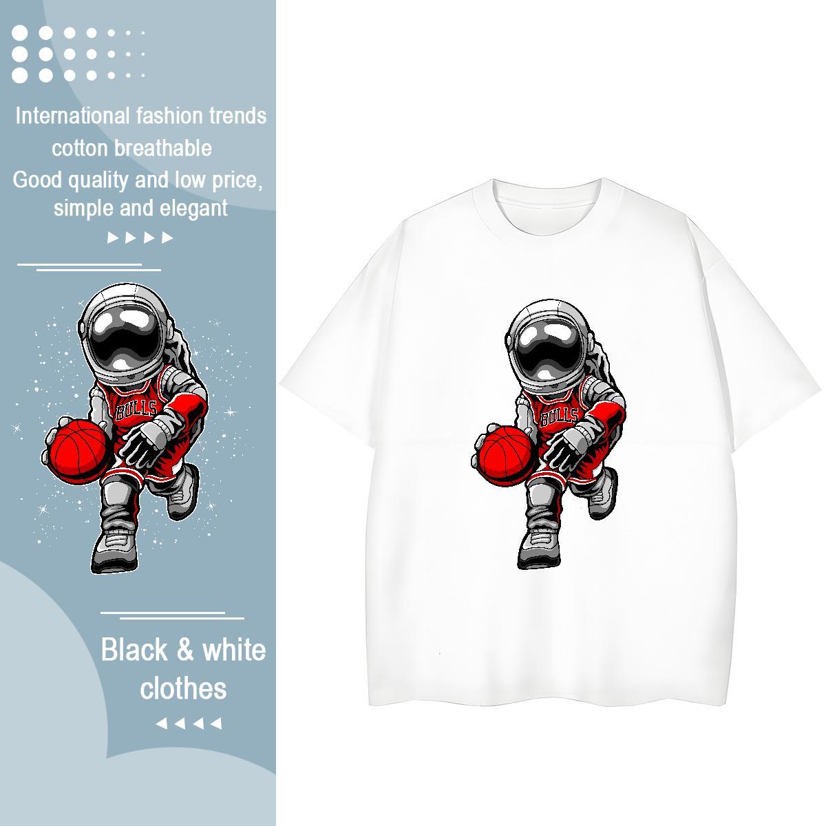 Brand Couples T Shirts 100% Cotton 230g person Casual Beach T Shirt For Woman Short Sleeve O-Neck White Plus Size Top Shirts