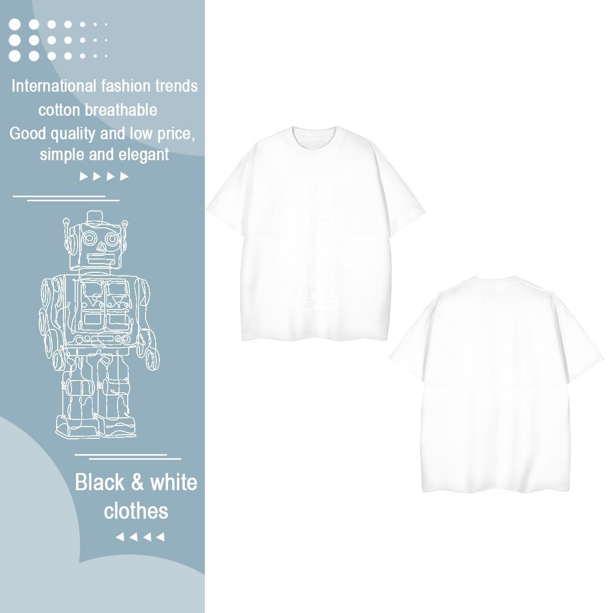 New Arrival T-Shirts Breathable Crew Neck 100% Cotton 230g Lady T shirt Custom Cartoon ET Street Wear Free Shipping Clothes Shirt