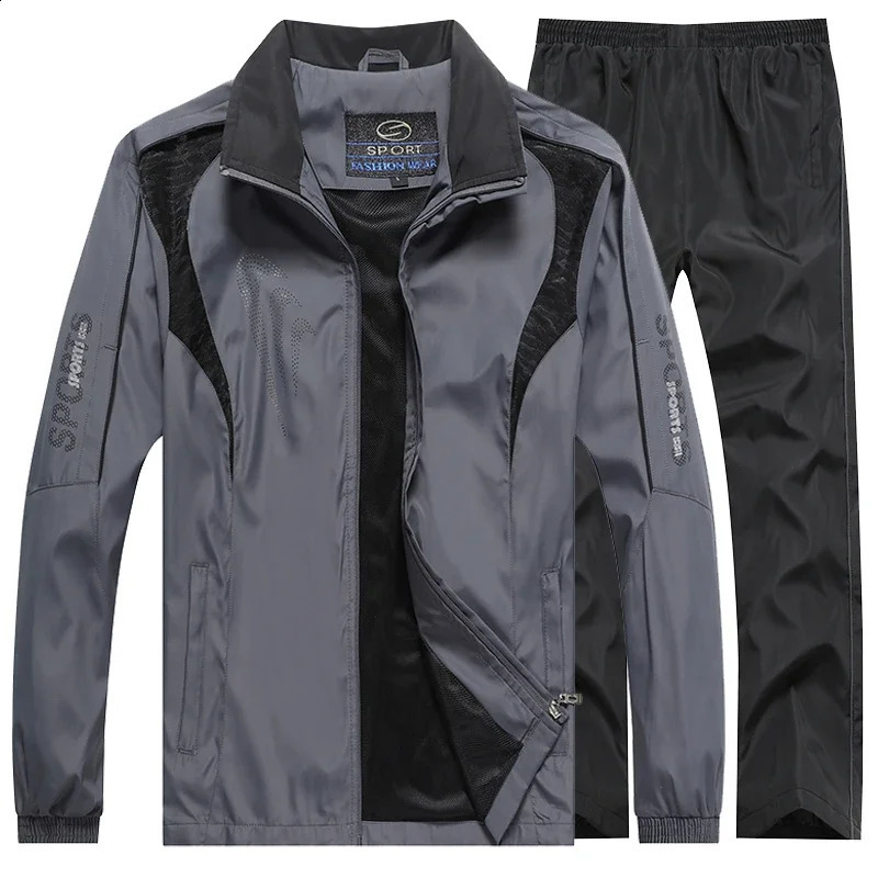 Mens Athletic Running Tracksuit Hoodies Casual Full Zip JacketSweat pants Set Gym Jogging Sports Suit Outwear Men Clothing 240822