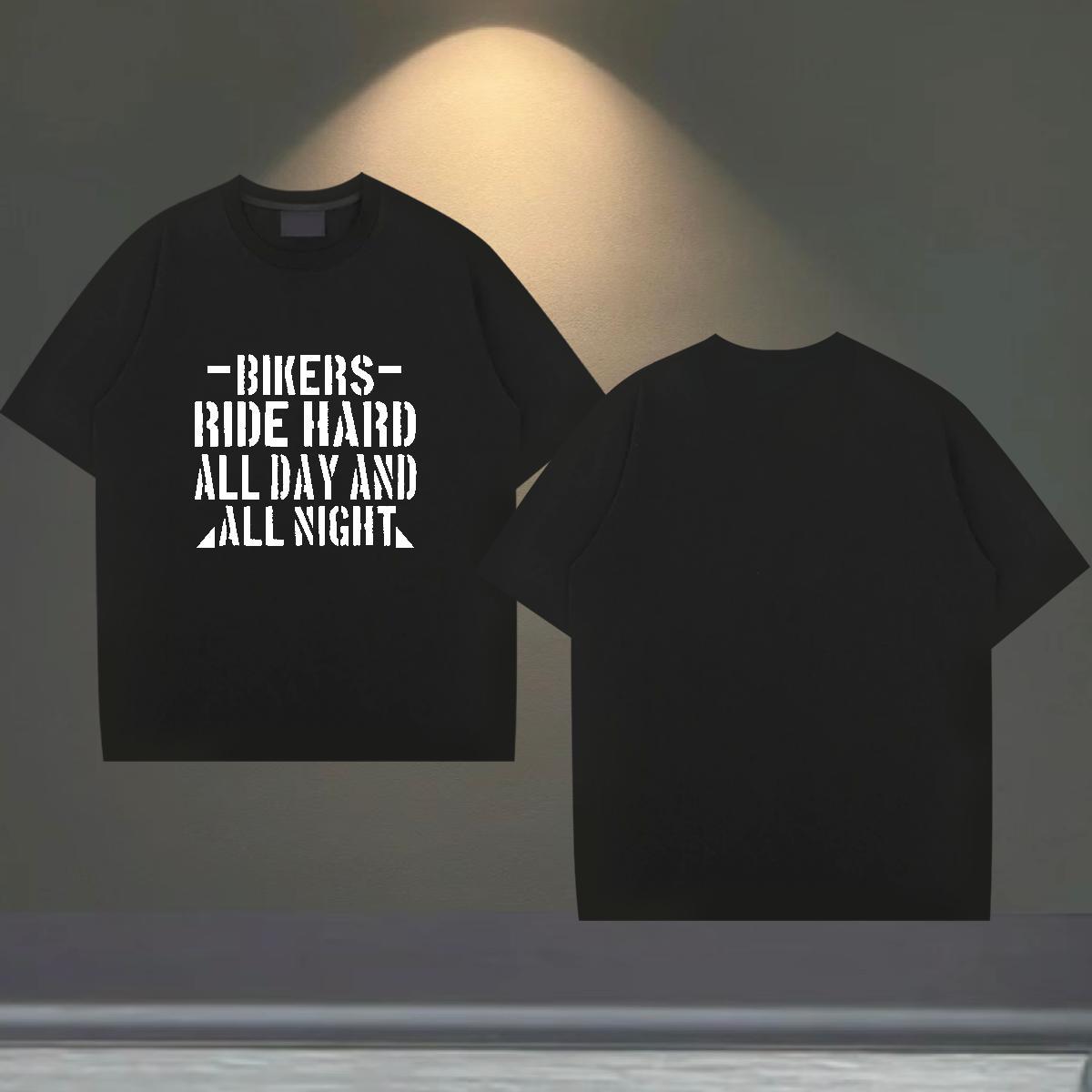 Designer Men Tees Hip Hop Street 230g Pure Cotton DIY Logo Oversized Breathable Short Sleeve Bikers Ride T Shirt For Man New Designer Tee Shirt