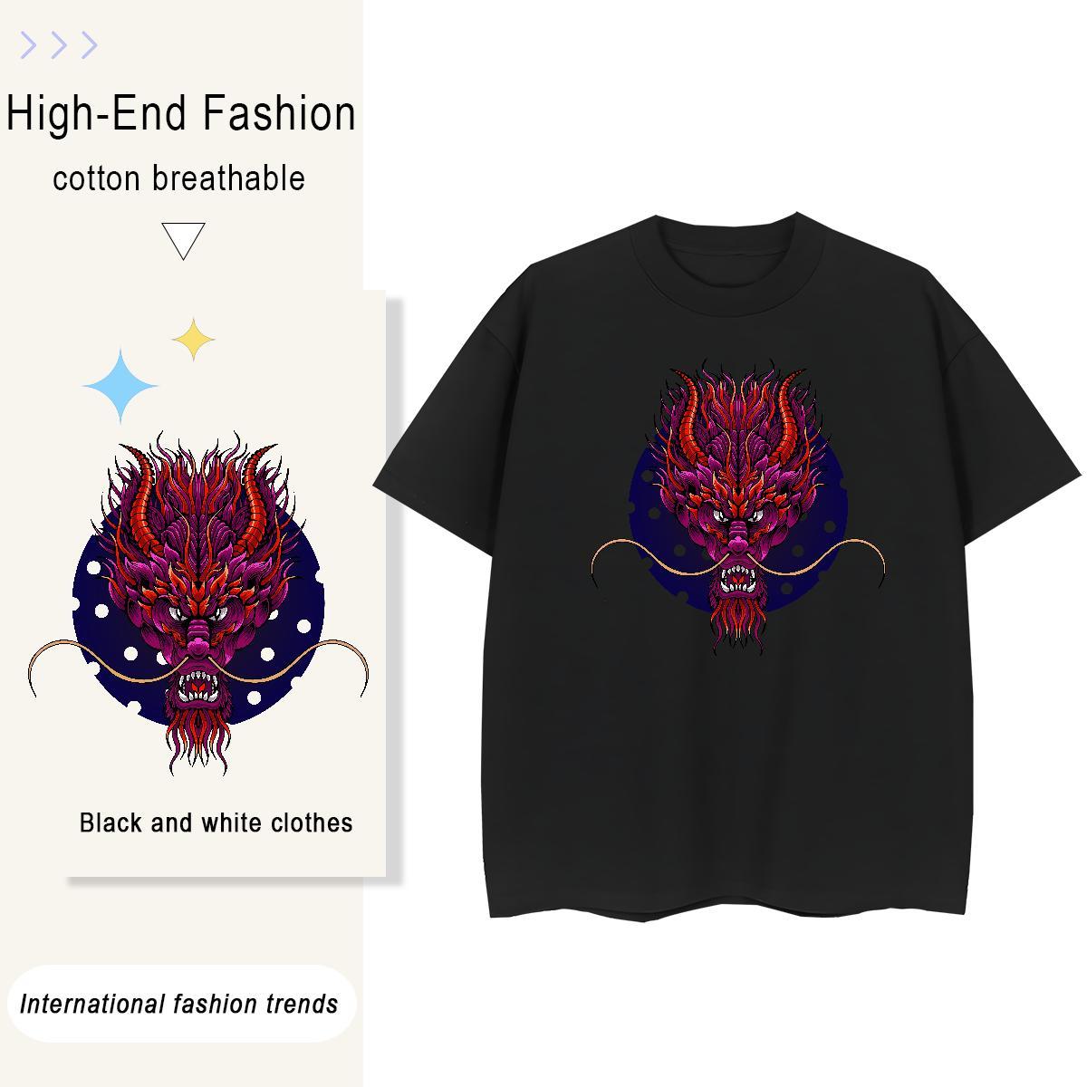 Loose Fit Men Tees Street wear Hip Hop 230g 100% Cotton Customized Breathable Short Sleeve angry T Shirts Men Designer Tops Tees