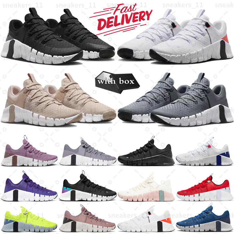 2024 Free Metcon 4 5 Marathon Running Shoes Mens Womens Trainers Smoke Grey Pink Oxford Triple Black White Leopard Outdoor Sneakers Sports