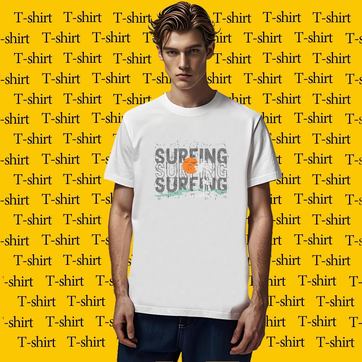 Soft Men Tops Tees Hip Hop 230g Pure Cotton Custom Cartoon Breathable Crew Neck letter T-Shirts Casual New Wear