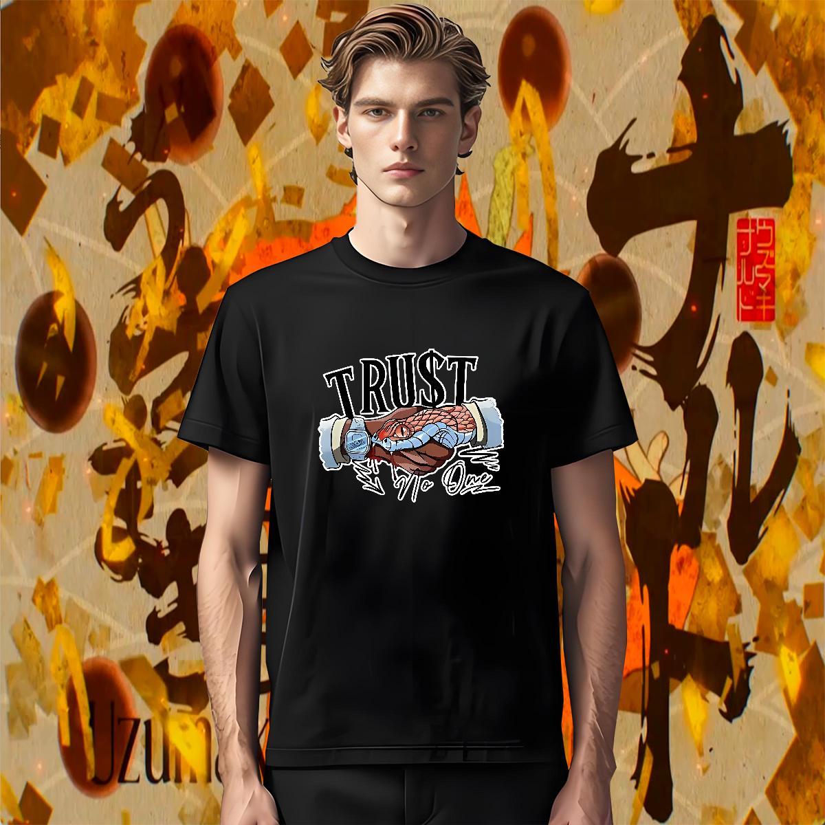 Designer Tshirts Daily Wear 230g 100% Cotton Customized Breathable Short Sleeve snake T-Shirts for Men DIY Polos